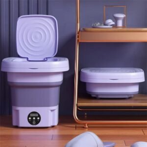 8L Underwear Socks Fully-automatic Electric Foldable Tub Laundry Washer Portable Mini Folding Washing Machine with Spin Dry