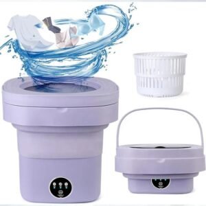8L Underwear Socks Fully-automatic Electric Foldable Tub Laundry Washer Portable Mini Folding Washing Machine with Spin Dry