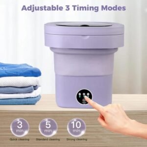 8L Underwear Socks Fully-automatic Electric Foldable Tub Laundry Washer Portable Mini Folding Washing Machine with Spin Dry