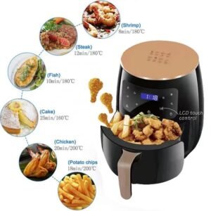 New Arrival Electric Medium Capacity Deep Air fryer Digital Display Panel 5L Air Fryer