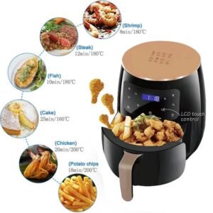New Arrival Electric Medium Capacity Deep Air fryer Digital Display Panel 5L Air Fryer