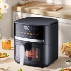 8L Smart Air Fryer 6 In 1 Black 1400w Healthy Oven Non-stick Multifunction Digital Touch Air Fryer