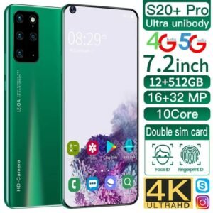 6GB+128GB (256GB Extended) Android  Portable Smartphone 6.9" Octa-Core 20MP Camera 5000mAh Dual SIM Mobile Phone