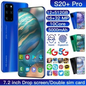 6GB+128GB (256GB Extended) Android  Portable Smartphone 6.9" Octa-Core 20MP Camera 5000mAh Dual SIM Mobile Phone