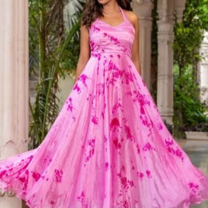 Women Printed Cotton Blend Flared Kurta