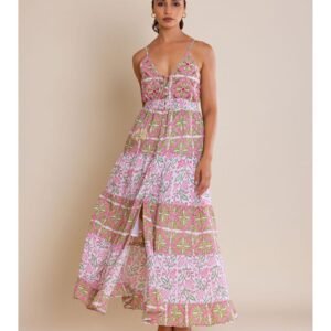 Women Printed Cotton Blend Flared Kurta