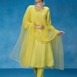 Flayered Anarkali kurti with embroidery yog