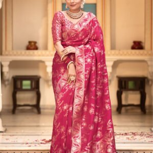 BLUSH  Women's  Soft Silk Saree