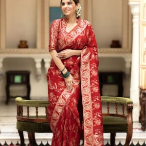 BLUSH  Women's  Soft Silk Saree