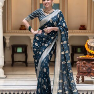 BLUSH  Women's  Soft Silk Saree