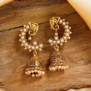 Antique Designer Oxidized Rajwadi Jhumka Earrings for beautiful girls & women