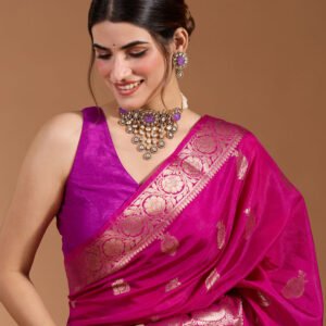 BLUSH  Women's  Soft Silk Saree