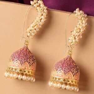 Antique Designer Oxidized Rajwadi Jhumka Earrings for beautiful girls & women