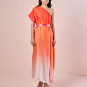 Royal Export Women's Viscose Floral Embroidered Angarkha Kurta