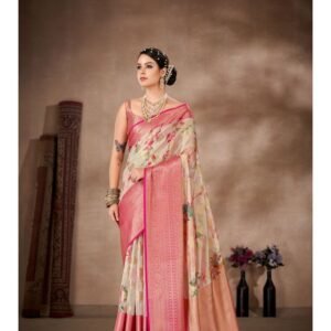 BLUSH  Women's  Soft Silk Saree