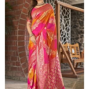 BLUSH  Women's  Soft Silk Saree Name: BLUSH PINK Women's Banarasi Soft Silk Saree With Blouse Piece Saree Fabric: Banarasi Silk Blouse: Running Blouse Blouse Fabric: Banarasi Silk Pattern: Solid Blouse Pattern: Solid Net Quantity (N): Single By Wearing Our New Amazing Product You Look Very Graceful Or Pretty. Thank you For Choosing Our Brand Product To Wear. We Hope That You Feel too much Better After Purchase Our Product. This saree is Best Match for Office-Work Wear, Normal Occasions, Get Together, Regular, Daily Use, Evening Wear. Perfect For Party, Wedding, Festival, Traditional, Causal, Bridle, Function, Trip. Best Gift For Your Loved Ones. Sizes:  Free Size (Saree Length Size: 5.5 m, Blouse Length Size: 0.8 m)   Country of Origin: India