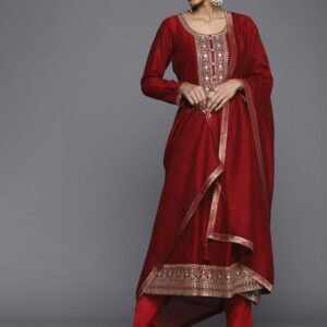 Flayered Anarkali kurti with embroidery yog