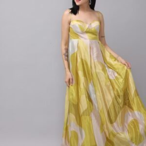 Royal Export Women's Viscose Floral Embroidered Angarkha Kurta