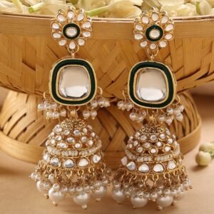 Antique Designer Oxidized Rajwadi Jhumka Earrings for beautiful girls & women