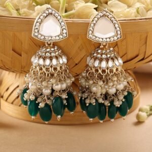 Antique Designer Oxidized Rajwadi Jhumka Earrings for beautiful girls & women