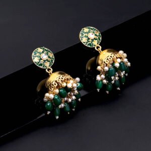 Antique Designer Oxidized Rajwadi Jhumka Earrings for beautiful girls & women