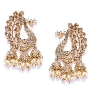 Antique Designer Oxidized Rajwadi Jhumka Earrings for beautiful girls & women